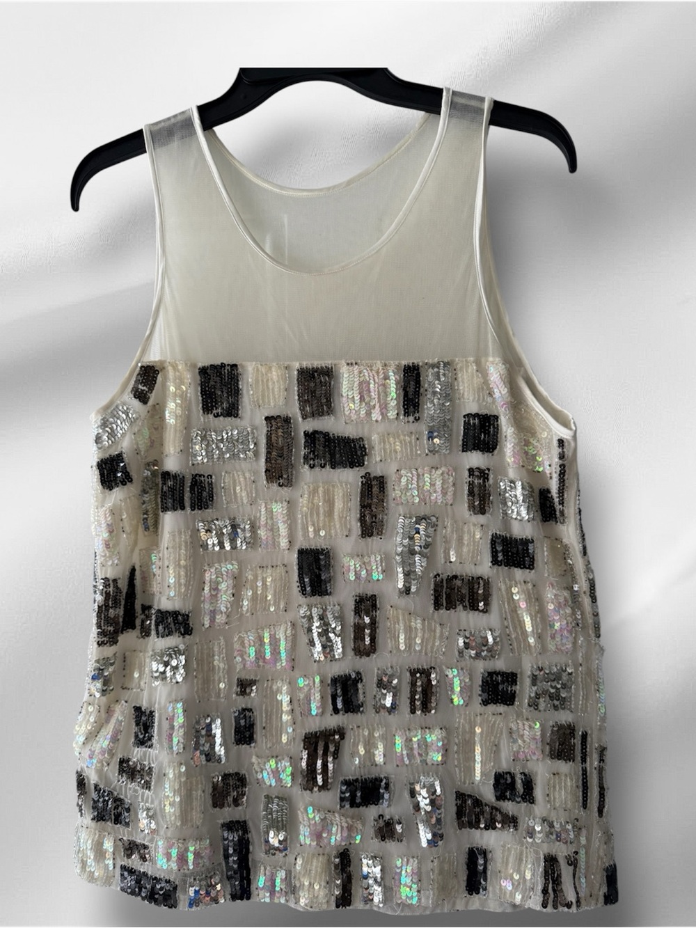 Aftershock London Sequin Embellished Tank Top - Size L